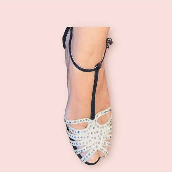 Just Fab Ladies Evening Heels with Crystals - Picture 3 of 4